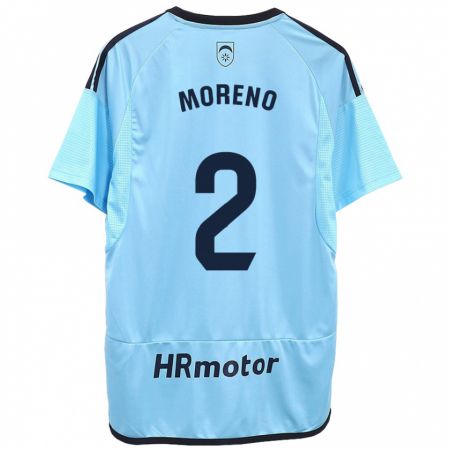 Kandiny Herren Jorge Moreno #27 Blau Auswärtstrikot Trikot 2023/24 T-Shirt