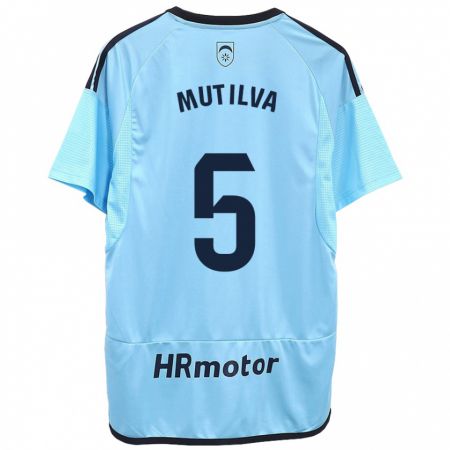 Kandiny Herren Christian Mutilva #5 Blau Auswärtstrikot Trikot 2023/24 T-Shirt