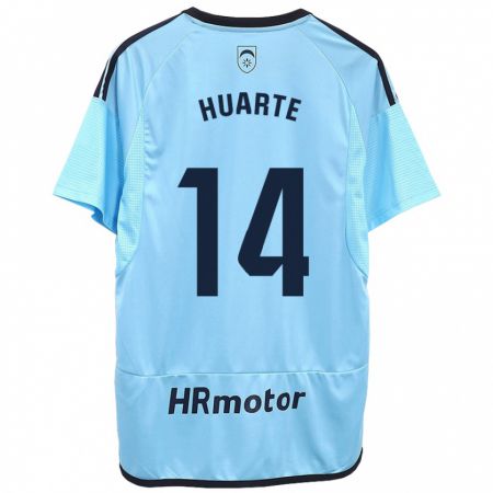 Kandiny Herren Xabi Huarte #14 Blau Auswärtstrikot Trikot 2023/24 T-Shirt