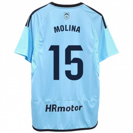 Kandiny Herren Guillem Molina #15 Blau Auswärtstrikot Trikot 2023/24 T-Shirt