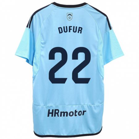 Kandiny Herren Ander Dufur #22 Blau Auswärtstrikot Trikot 2023/24 T-Shirt