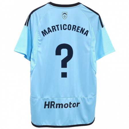 Kandiny Herren Ander Marticorena #0 Blau Auswärtstrikot Trikot 2023/24 T-Shirt