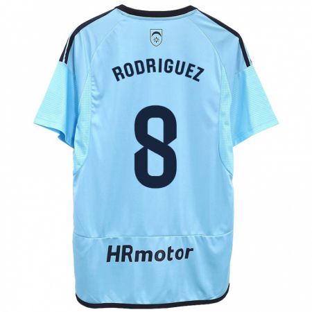 Kandiny Herren Vanessa Rodríguez Iribarren #8 Blau Auswärtstrikot Trikot 2023/24 T-Shirt