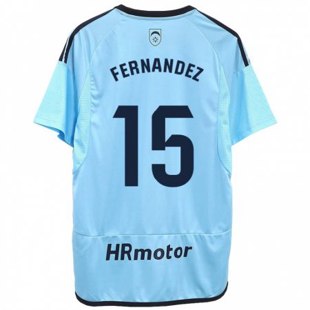 Kandiny Herren Leyre Fernández Sánchez #15 Blau Auswärtstrikot Trikot 2023/24 T-Shirt