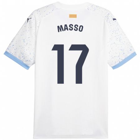 Kandiny Herren Ainoa Massó #17 Weiß Auswärtstrikot Trikot 2023/24 T-Shirt