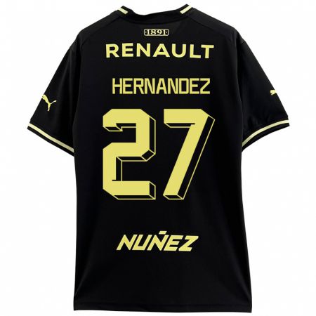 Kandiny Herren Lucas Hernández #27 Schwarz Auswärtstrikot Trikot 2023/24 T-Shirt
