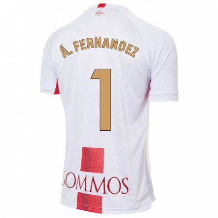 Kandiny Herren Álvaro Fernández #1 Weiß Auswärtstrikot Trikot 2023/24 T-Shirt