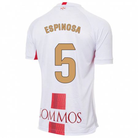 Kandiny Herren Diego Espinosa #5 Weiß Auswärtstrikot Trikot 2023/24 T-Shirt