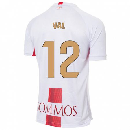 Kandiny Herren Ángel Val #12 Weiß Auswärtstrikot Trikot 2023/24 T-Shirt