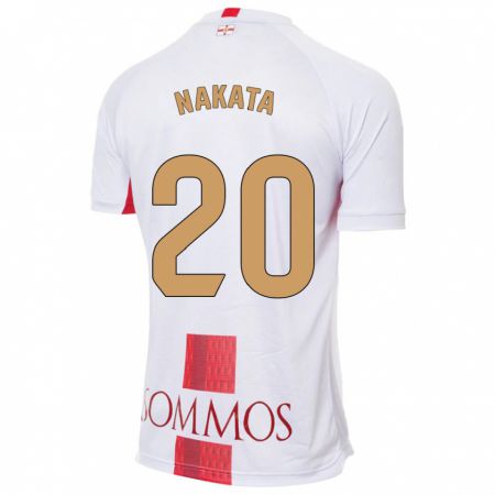 Kandiny Herren Yuki Nakata #20 Weiß Auswärtstrikot Trikot 2023/24 T-Shirt