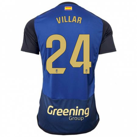 Kandiny Herren Gonzalo Villar #24 Marine Auswärtstrikot Trikot 2023/24 T-Shirt