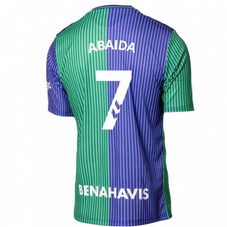 Kandiny Herren Haitam Abaida #7 Grün Blau Auswärtstrikot Trikot 2023/24 T-Shirt