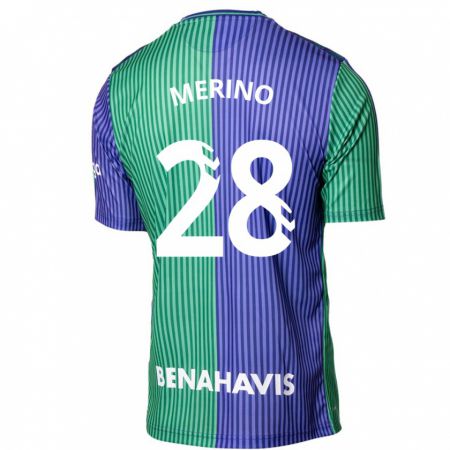 Kandiny Herren Izan Merino #28 Grün Blau Auswärtstrikot Trikot 2023/24 T-Shirt