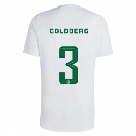 Kandiny Herren Shon Goldberg #3 Grün Blau Auswärtstrikot Trikot 2023/24 T-Shirt