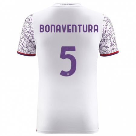 Kandiny Herren Giacomo Bonaventura #5 Weiß Auswärtstrikot Trikot 2023/24 T-Shirt