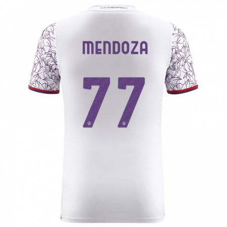 Kandiny Herren William Mendoza #77 Weiß Auswärtstrikot Trikot 2023/24 T-Shirt