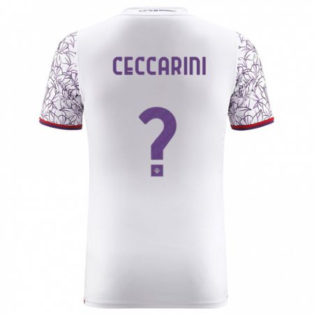 Kandiny Herren Mattia Ceccarini #0 Weiß Auswärtstrikot Trikot 2023/24 T-Shirt