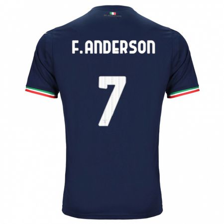 Kandiny Herren Felipe Anderson #7 Marine Auswärtstrikot Trikot 2023/24 T-Shirt