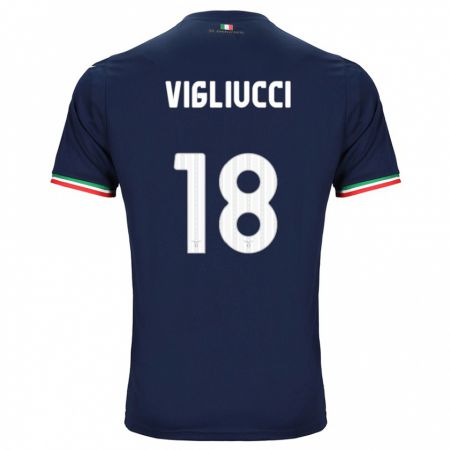 Kandiny Herren Chiara Vigliucci #18 Marine Auswärtstrikot Trikot 2023/24 T-Shirt