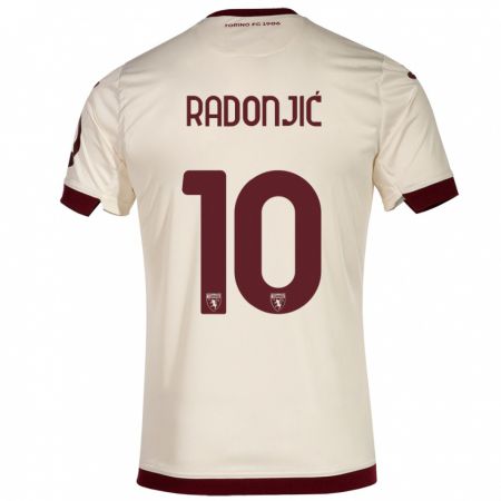 Kandiny Herren Nemanja Radonjić #10 Sekt Auswärtstrikot Trikot 2023/24 T-Shirt