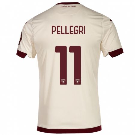 Kandiny Herren Pietro Pellegri #11 Sekt Auswärtstrikot Trikot 2023/24 T-Shirt