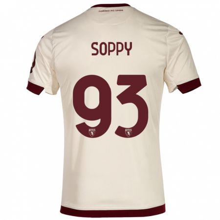 Kandiny Herren Brandon Soppy #93 Sekt Auswärtstrikot Trikot 2023/24 T-Shirt