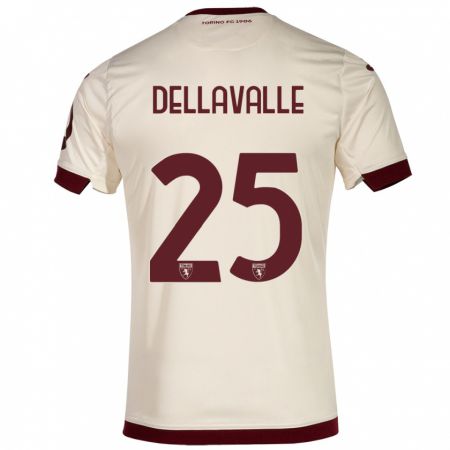 Kandiny Herren Alessandro Dellavalle #25 Sekt Auswärtstrikot Trikot 2023/24 T-Shirt