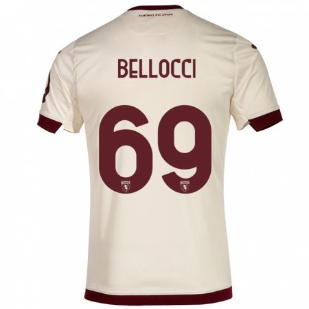 Kandiny Herren Andrea Bellocci #69 Sekt Auswärtstrikot Trikot 2023/24 T-Shirt