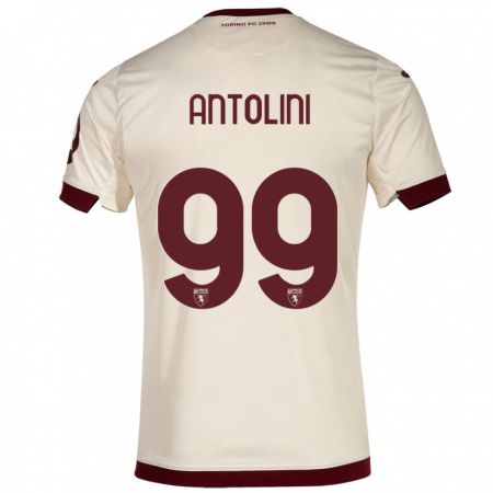 Kandiny Herren Jacopo Antolini #99 Sekt Auswärtstrikot Trikot 2023/24 T-Shirt