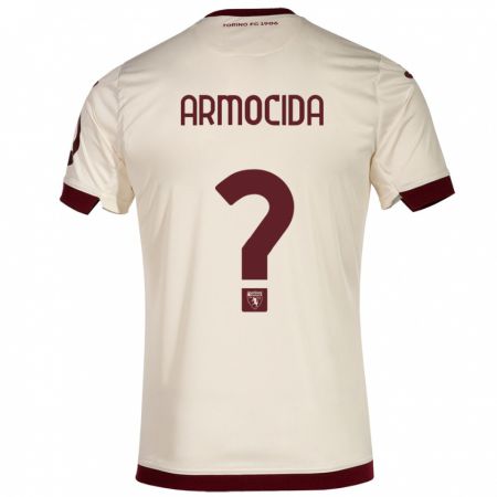 Kandiny Herren Simone Armocida #0 Sekt Auswärtstrikot Trikot 2023/24 T-Shirt