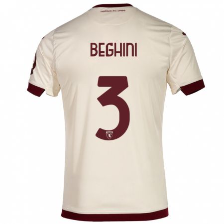 Kandiny Herren Giulia Beghini #3 Sekt Auswärtstrikot Trikot 2023/24 T-Shirt