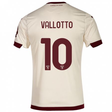 Kandiny Herren Greta Vallotto #10 Sekt Auswärtstrikot Trikot 2023/24 T-Shirt
