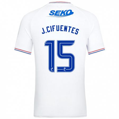 Kandiny Herren José Cifuentes #15 Weiß Auswärtstrikot Trikot 2023/24 T-Shirt