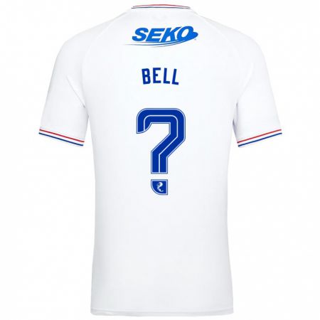 Kandiny Herren Cameron Bell #0 Weiß Auswärtstrikot Trikot 2023/24 T-Shirt