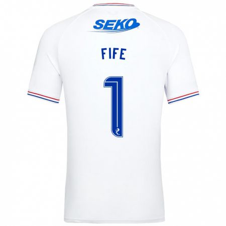 Kandiny Herren Jenna Fife #1 Weiß Auswärtstrikot Trikot 2023/24 T-Shirt