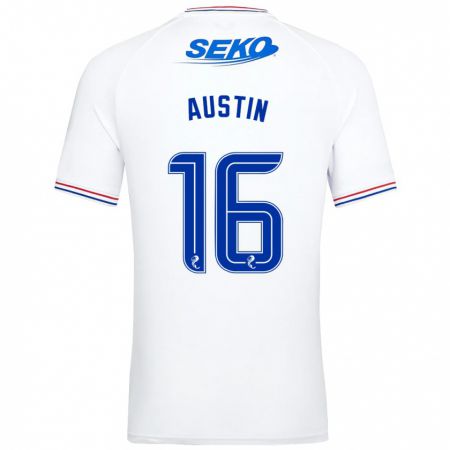 Kandiny Herren Eilidh Austin #16 Weiß Auswärtstrikot Trikot 2023/24 T-Shirt