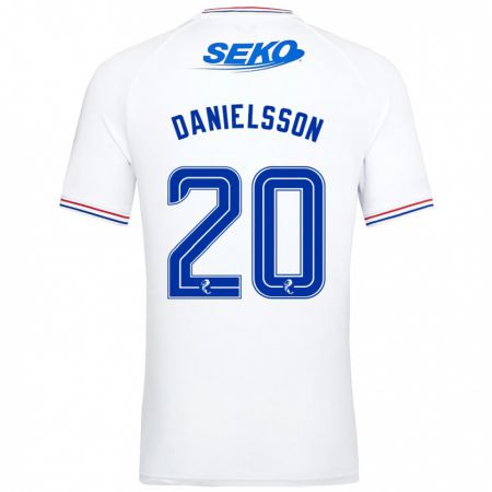 Kandiny Herren Jenny Julia Danielsson #20 Weiß Auswärtstrikot Trikot 2023/24 T-Shirt