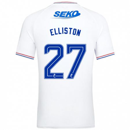 Kandiny Herren Maddie Elliston #27 Weiß Auswärtstrikot Trikot 2023/24 T-Shirt