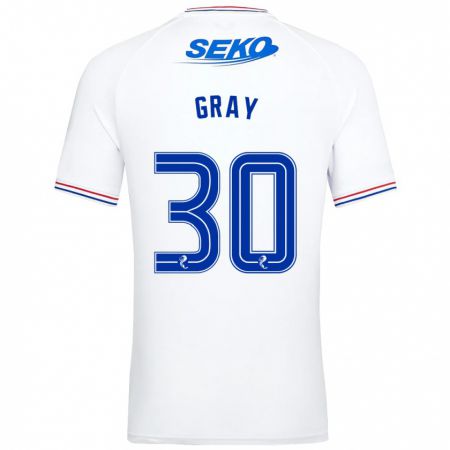 Kandiny Herren Georgia Gray #30 Weiß Auswärtstrikot Trikot 2023/24 T-Shirt
