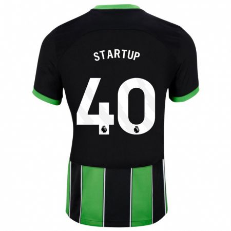 Kandiny Herren Katie Startup #40 Schwarz Grün Auswärtstrikot Trikot 2023/24 T-Shirt