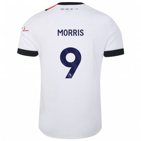Kandiny Herren Carlton Morris #9 Weiß Auswärtstrikot Trikot 2023/24 T-Shirt