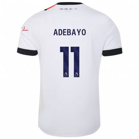 Kandiny Herren Elijah Adebayo #11 Weiß Auswärtstrikot Trikot 2023/24 T-Shirt