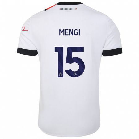 Kandiny Herren Teden Mengi #15 Weiß Auswärtstrikot Trikot 2023/24 T-Shirt
