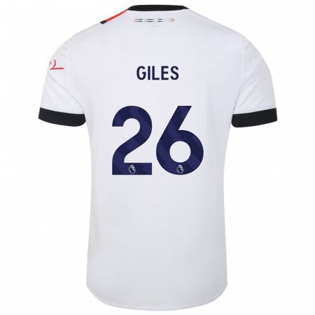 Kandiny Herren Ryan Giles #26 Weiß Auswärtstrikot Trikot 2023/24 T-Shirt