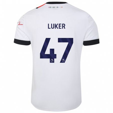 Kandiny Herren Jayden Luker #47 Weiß Auswärtstrikot Trikot 2023/24 T-Shirt