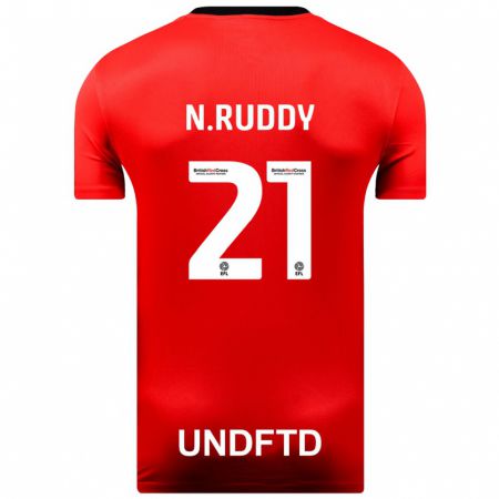 Kandiny Herren John Ruddy #21 Rot Auswärtstrikot Trikot 2023/24 T-Shirt