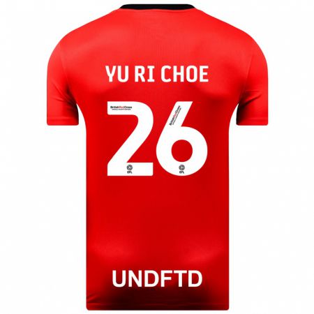 Kandiny Herren Yu-Ri Choe #26 Rot Auswärtstrikot Trikot 2023/24 T-Shirt
