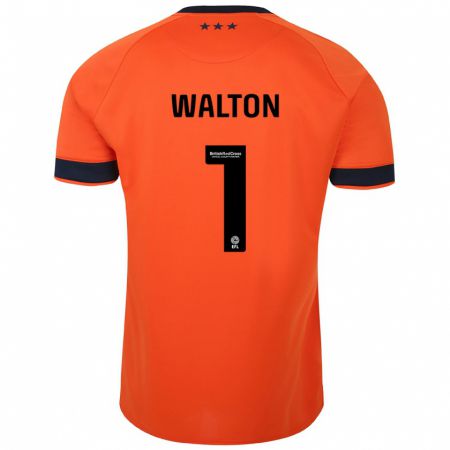Kandiny Herren Christian Walton #1 Orangefarben Auswärtstrikot Trikot 2023/24 T-Shirt