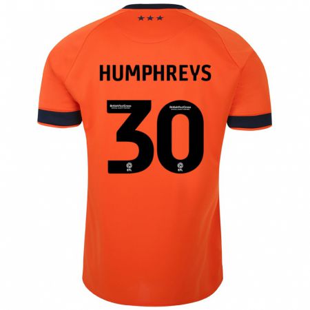 Kandiny Herren Cameron Humphreys #30 Orangefarben Auswärtstrikot Trikot 2023/24 T-Shirt