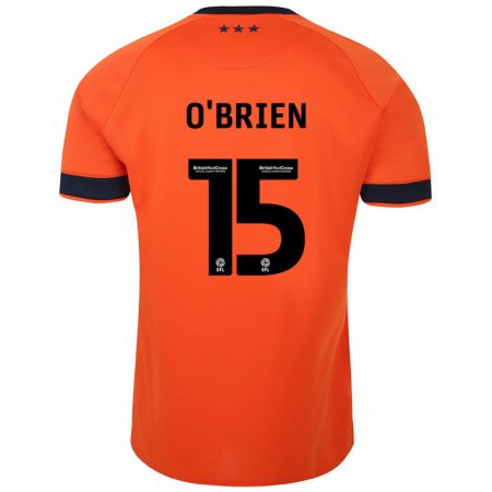 Kandiny Herren Lucy O'brien #15 Orangefarben Auswärtstrikot Trikot 2023/24 T-Shirt